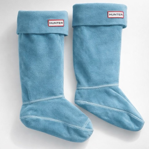 Hunter Shoes - Hunter Blue/Teal Fleece Boot Socks / Boot Liners Size M (Women’s 5–7)